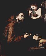 Jose de Ribera Franz von Assisi und der Engel mit der Wasserflasche oil painting reproduction